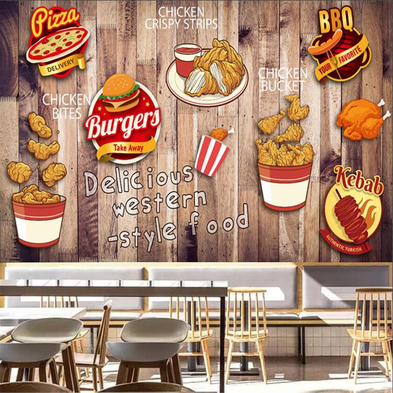 Food Snacks Background - Kertas Dinding Burger Ayam Goreng Kustom