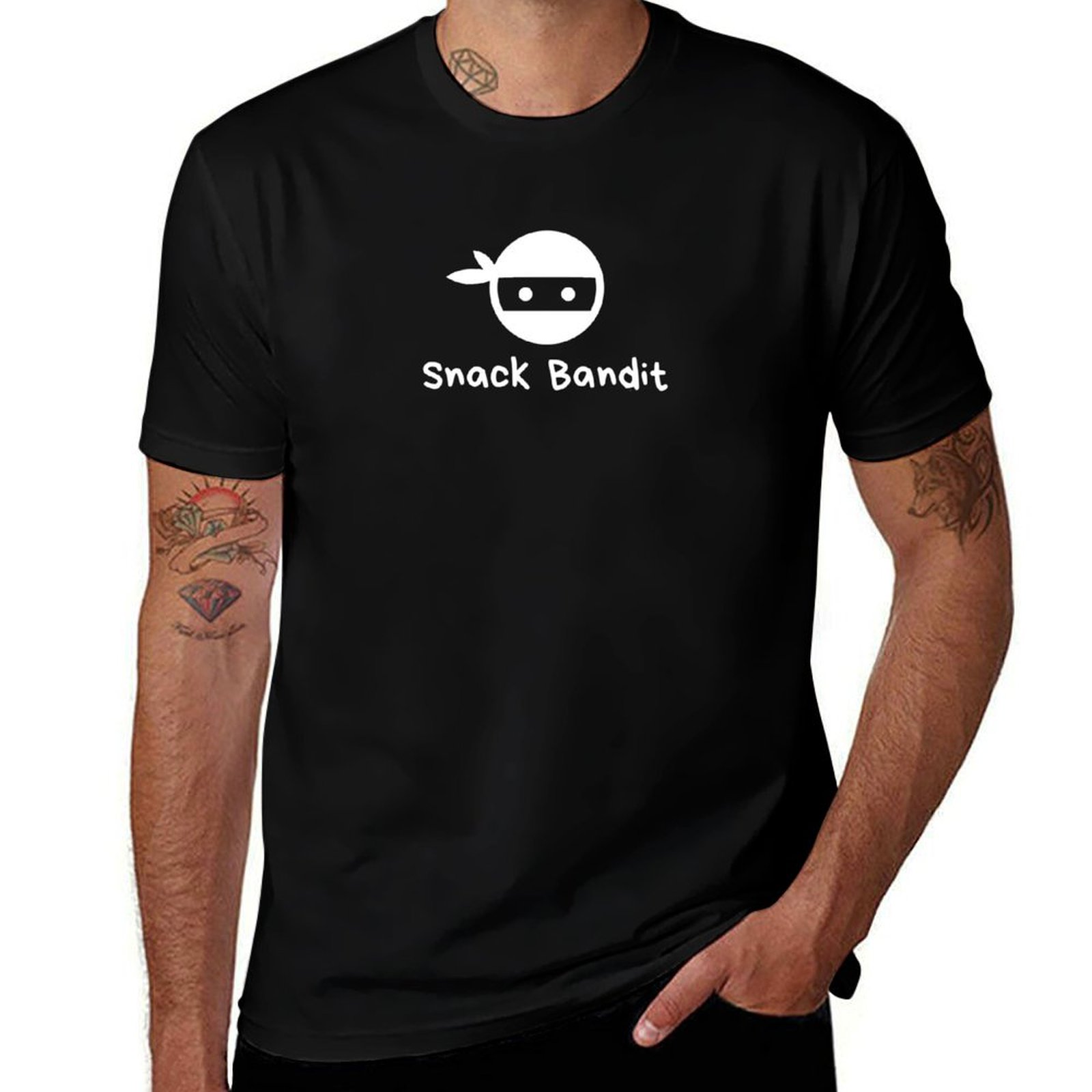 Food Snacks Background - Kaos Snack Bandit Pencuri Lucu Anak-anak