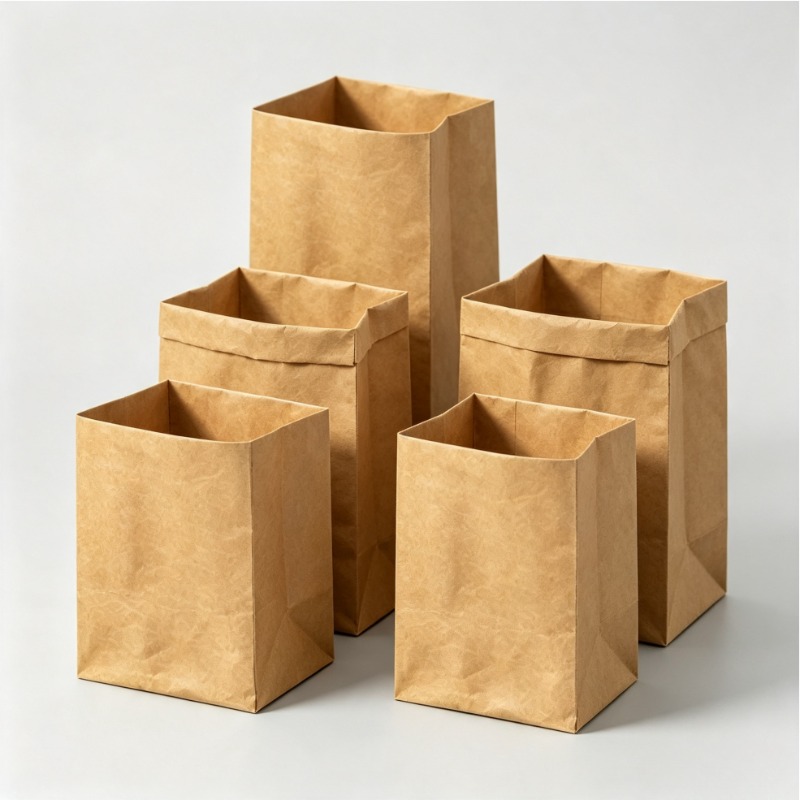 Food Grocery Snacks - Kantong Kertas Kraft yang Dapat Dicuci