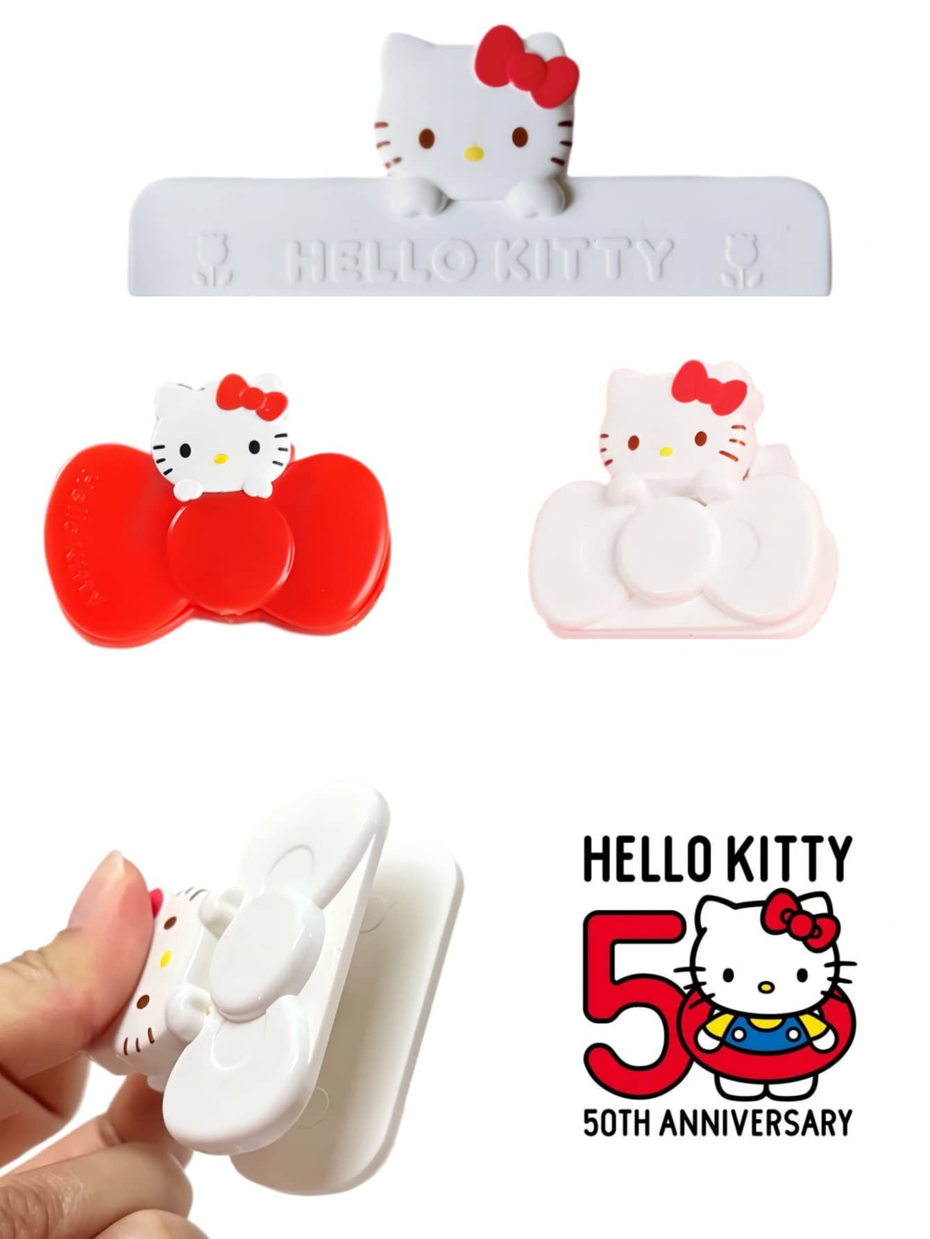 Food Snacks In Japan - 1/2 buah/set klip tas makanan hellokittys