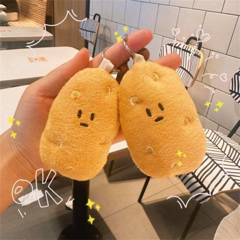 Food Zinc - Gantungan kunci Plushie sayuran kartun boneka