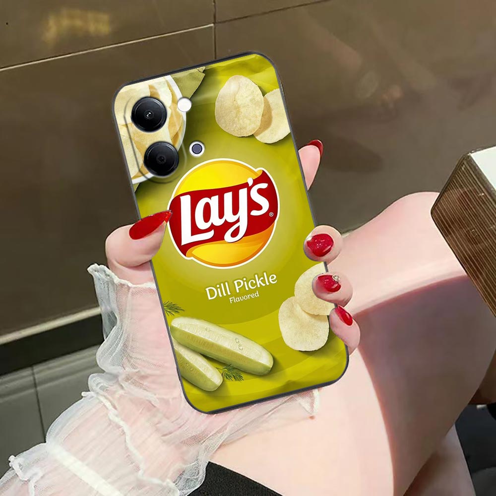 Food Snacks Quotes - Casing Ponsel untuk VIVO Y400 Y04