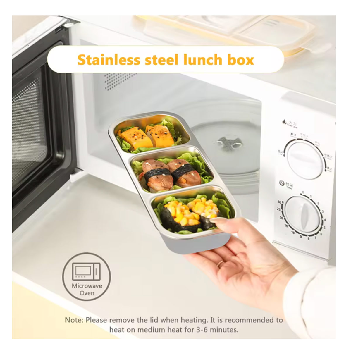 Kotak Makan Bento 3 Komparteme - Food Snacks For Weight Loss ulasan dan harga