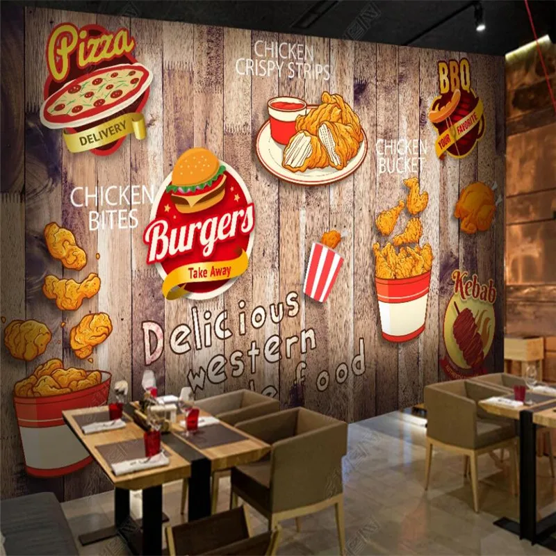 Kertas Dinding Burger Ayam Gor - Food Snacks Background ulasan dan harga