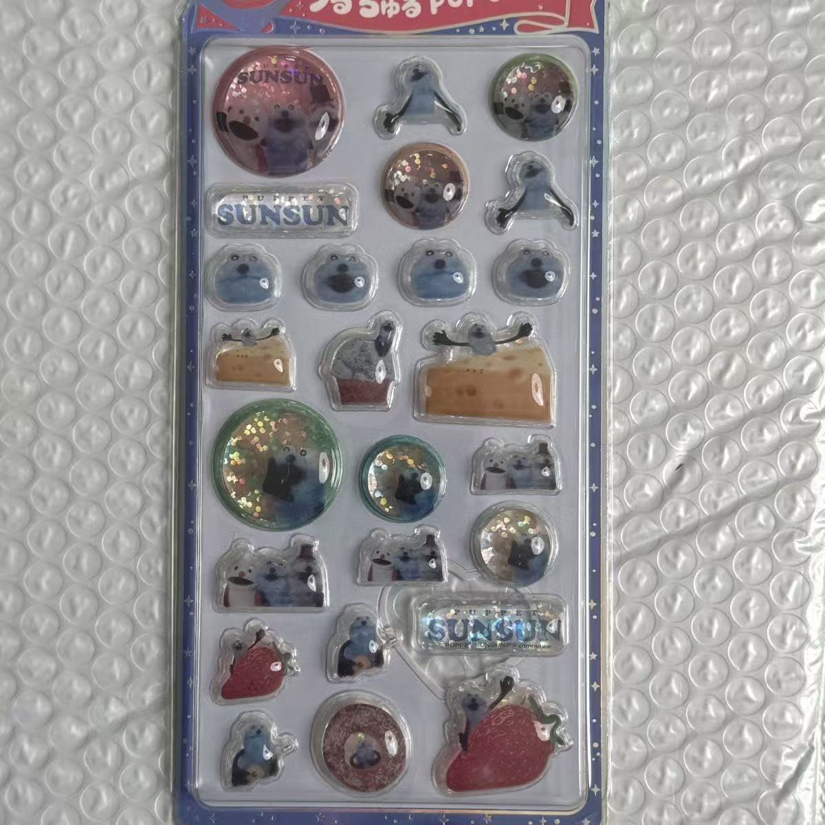 4 Buah Stiker Transparan Jelly - Food Grocery Snacks ulasan dan harga