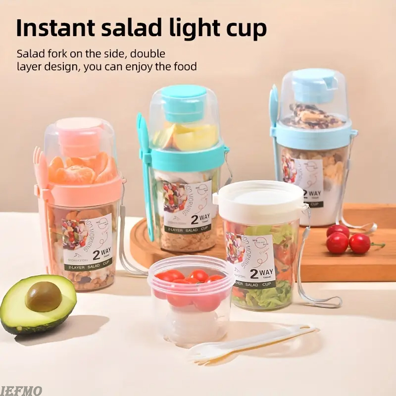 Set Mangkuk Salad Portabel den - Food Snacks For Weight Loss ulasan dan harga