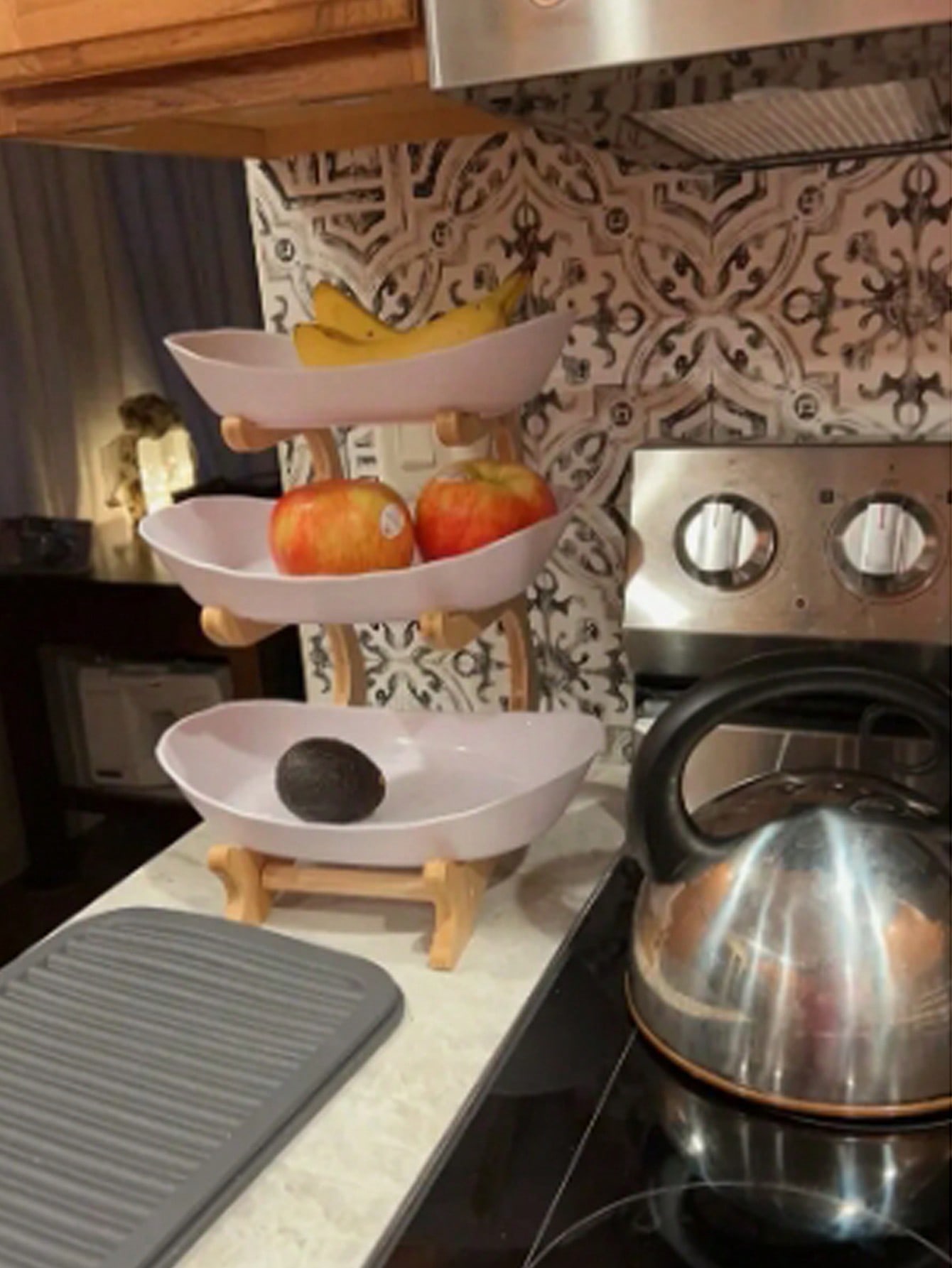 Keranjang Buah Kayu 3 Tingkat  - Snacks Food Gift Baskets ulasan dan harga