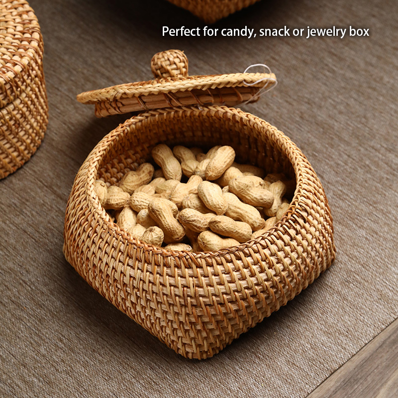Kotak penyimpanan rotan tenun  - Food Snacks In Japan ulasan dan harga