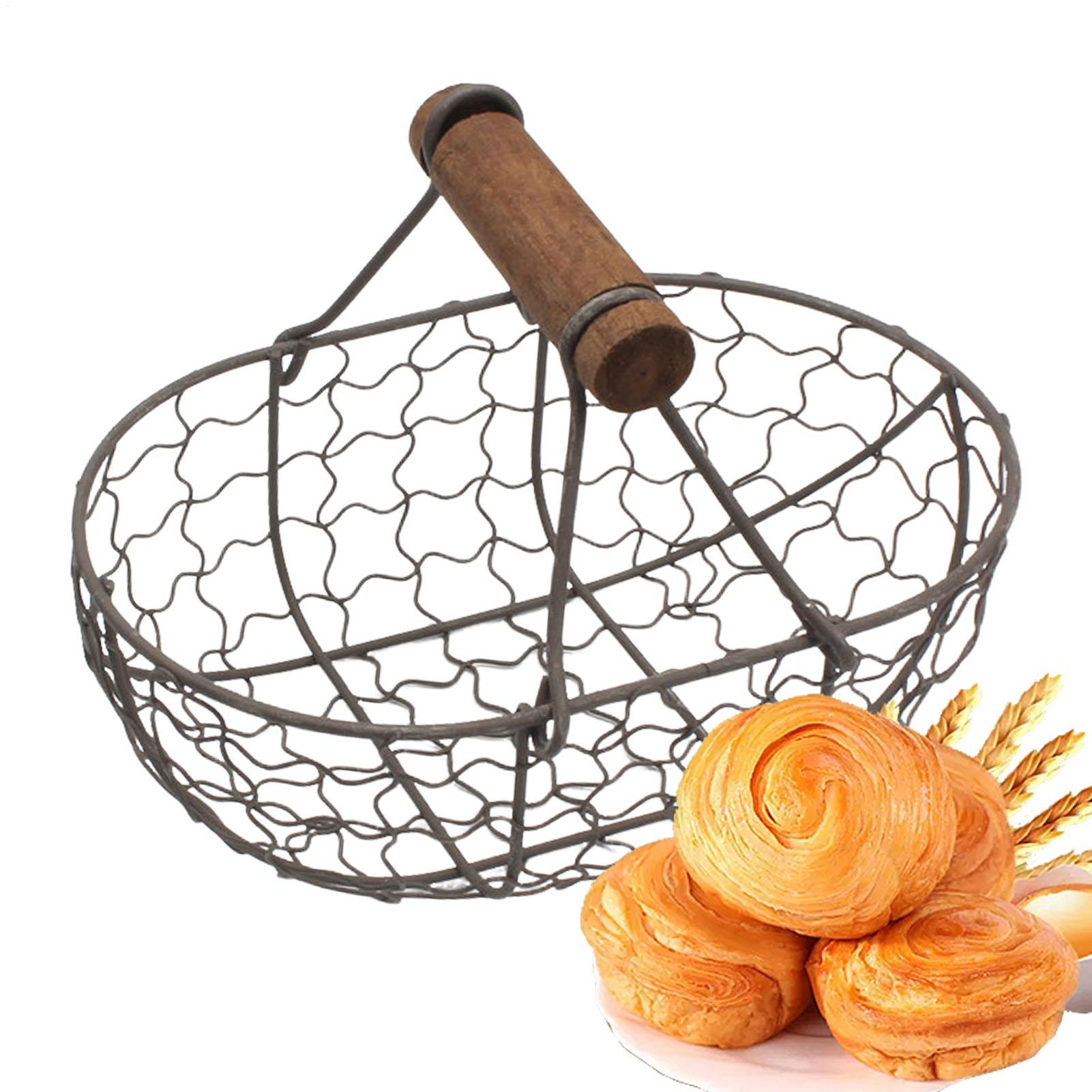 Keranjang Penyimpanan Besi den - Food Snacks Basket ulasan dan harga