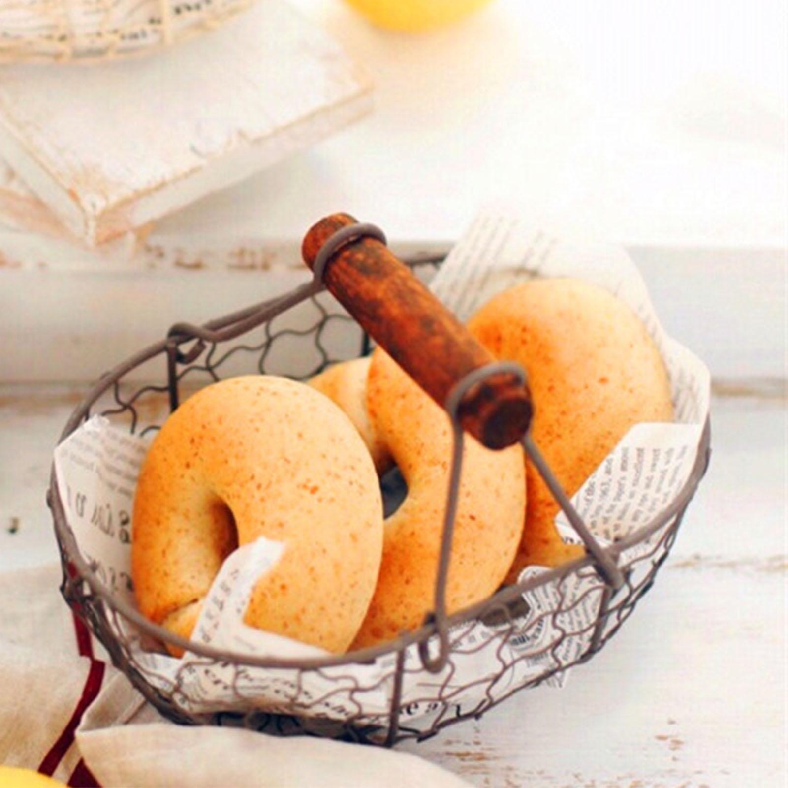 Keranjang Penyimpanan Besi den - Food Snacks Basket ulasan dan harga