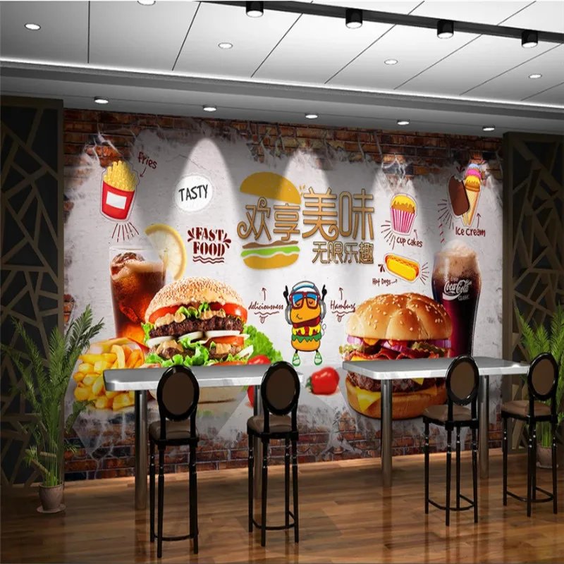 Disesuaikan Teks Burger French - Food Snacks Background ulasan dan harga