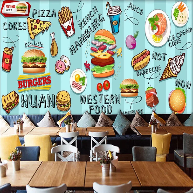 Wallpaper 3D Kustom yang Diluk - Food Snacks Background ulasan dan harga