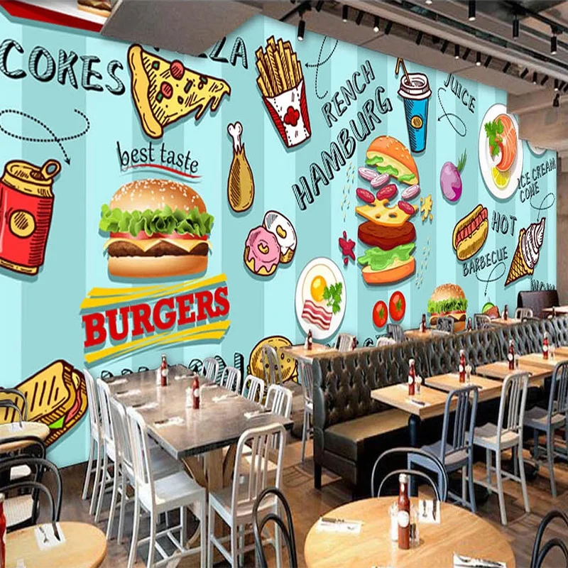 Wallpaper 3D Kustom yang Diluk - Food Snacks Background ulasan dan harga