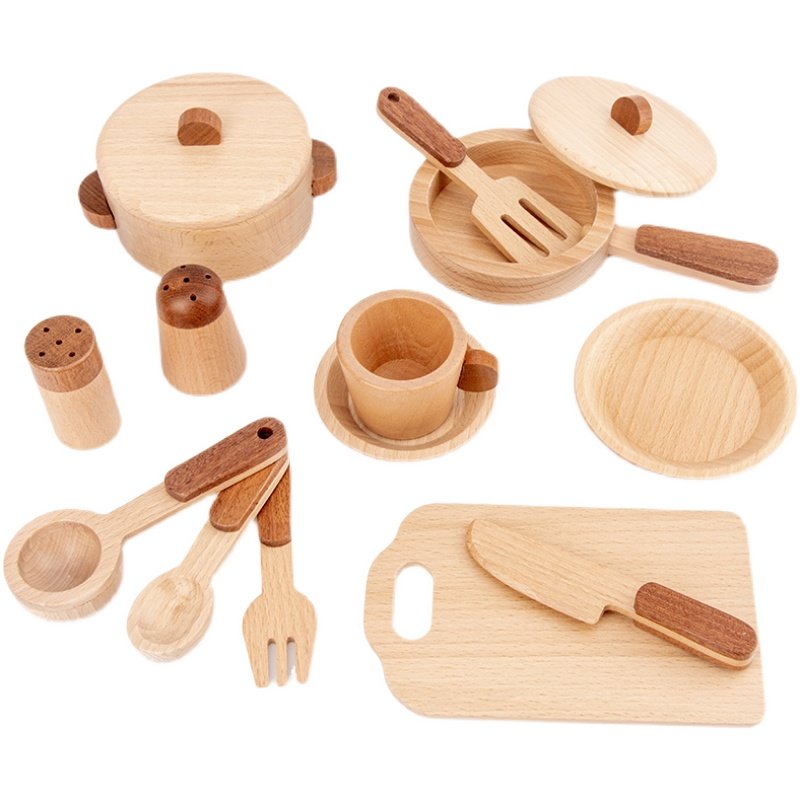 Mainan Dapur Kayu Beech Maoduo - Food Grocery Snacks ulasan dan harga