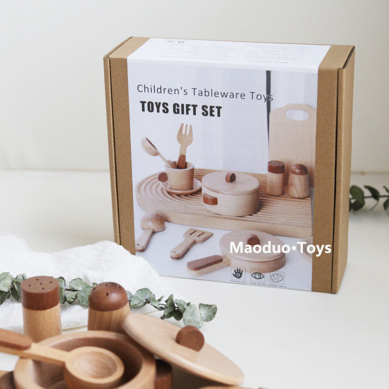 Mainan Dapur Kayu Beech Maoduo - Food Grocery Snacks ulasan dan harga