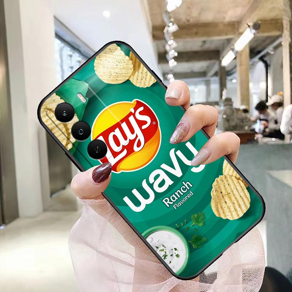 Casing Ponsel untuk Realme C10 - Food Snacks Quotes ulasan dan harga