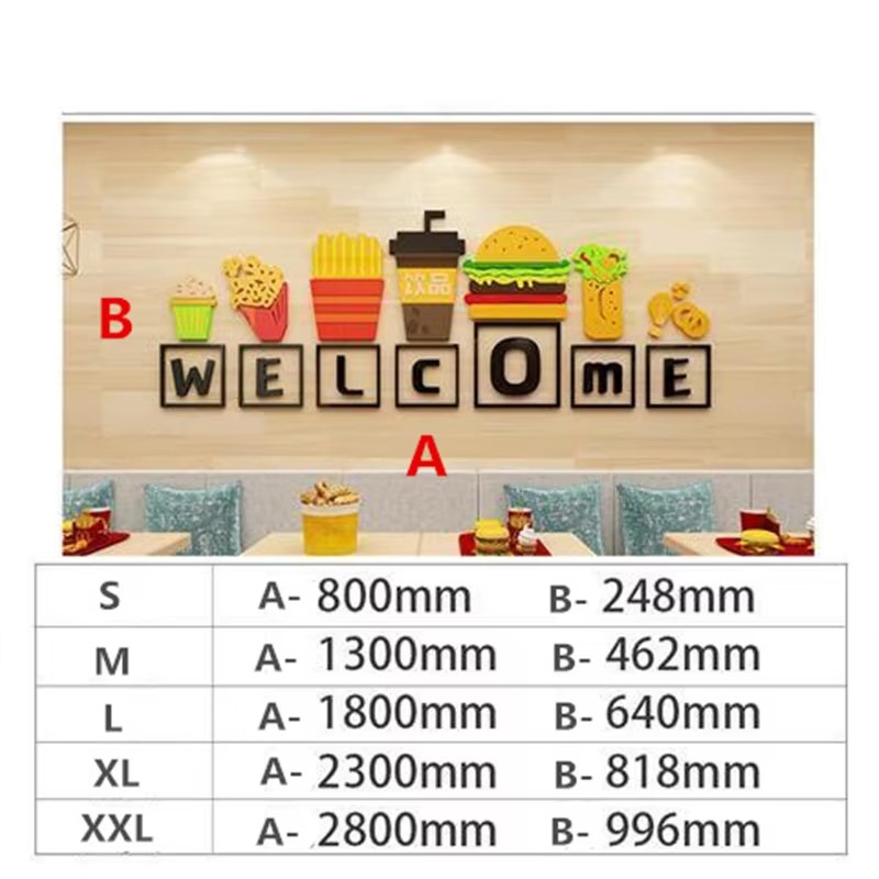 Stiker Dinding Tema Makanan De - Food Snacks Background ulasan dan harga