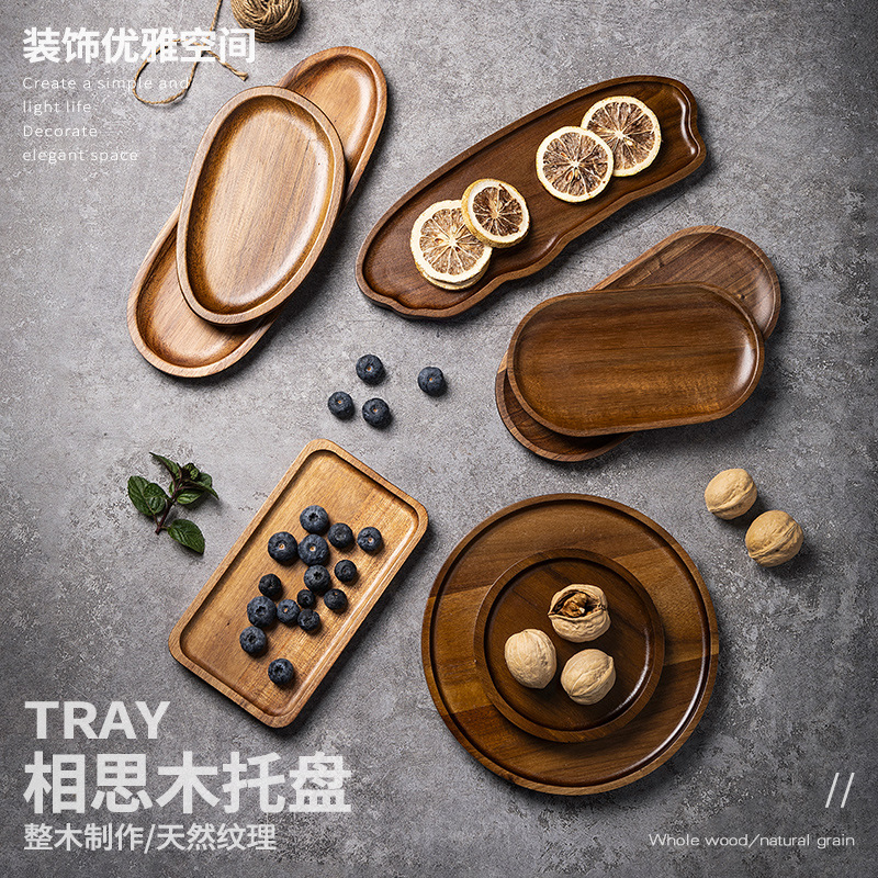 Nampan Makanan Kayu Solid Bula - Food Snacks In Japan ulasan dan harga