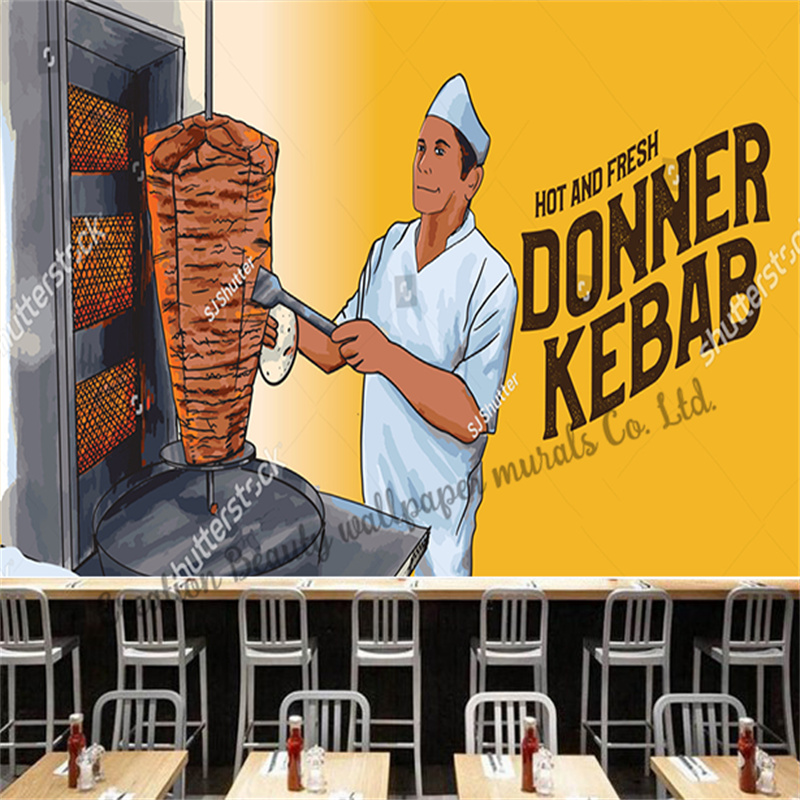 Kertas Dinding Kebab Makanan C - Food Snacks Background ulasan dan harga
