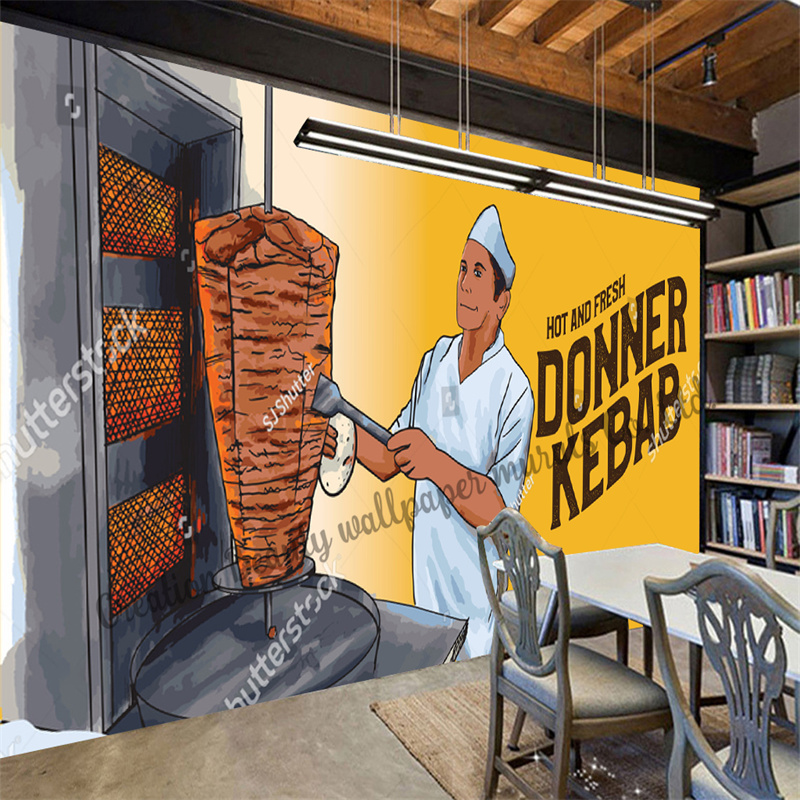 Kertas Dinding Kebab Makanan C - Food Snacks Background ulasan dan harga