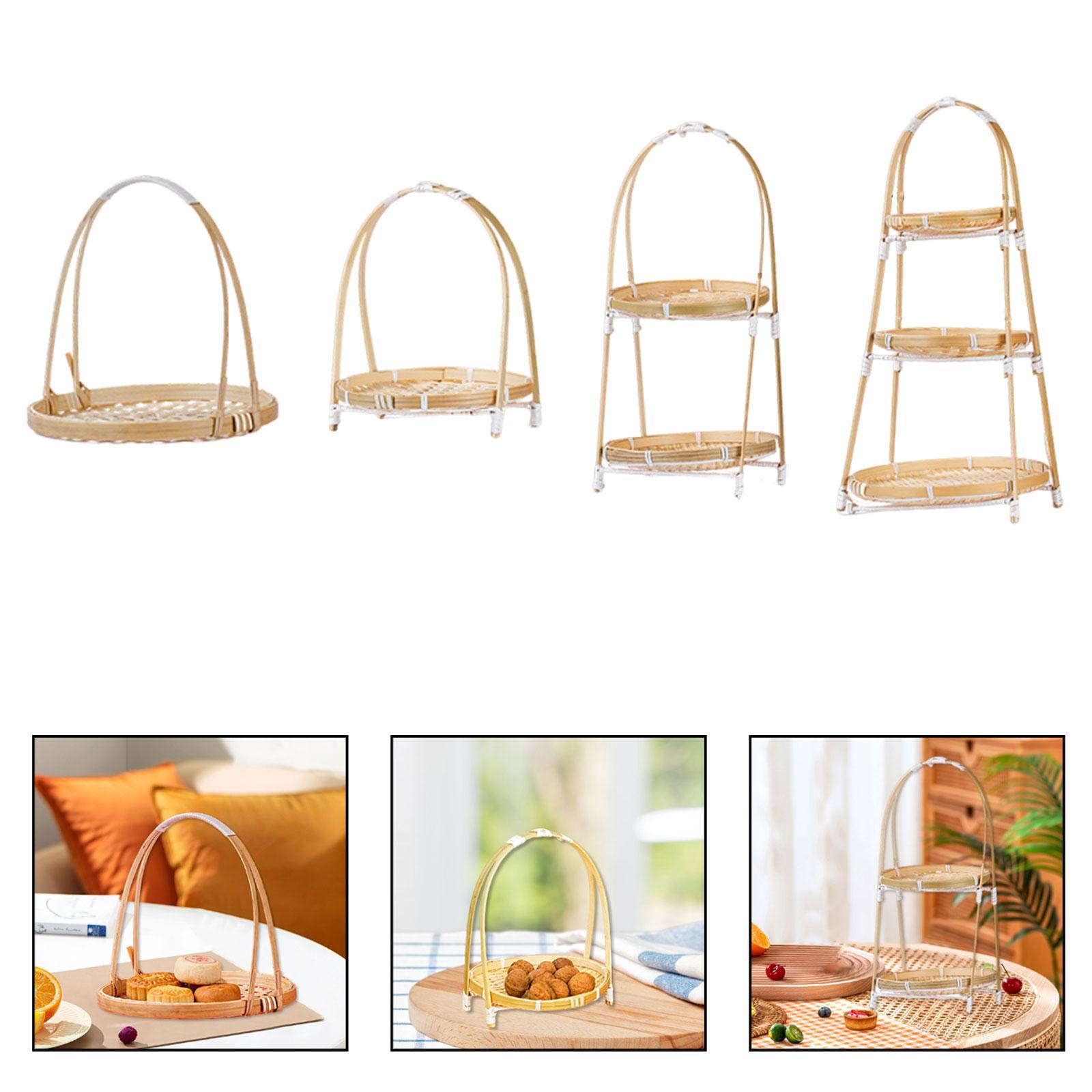 Nampan Keranjang Anyaman Bambu - Snacks Food Gift Baskets ulasan dan harga