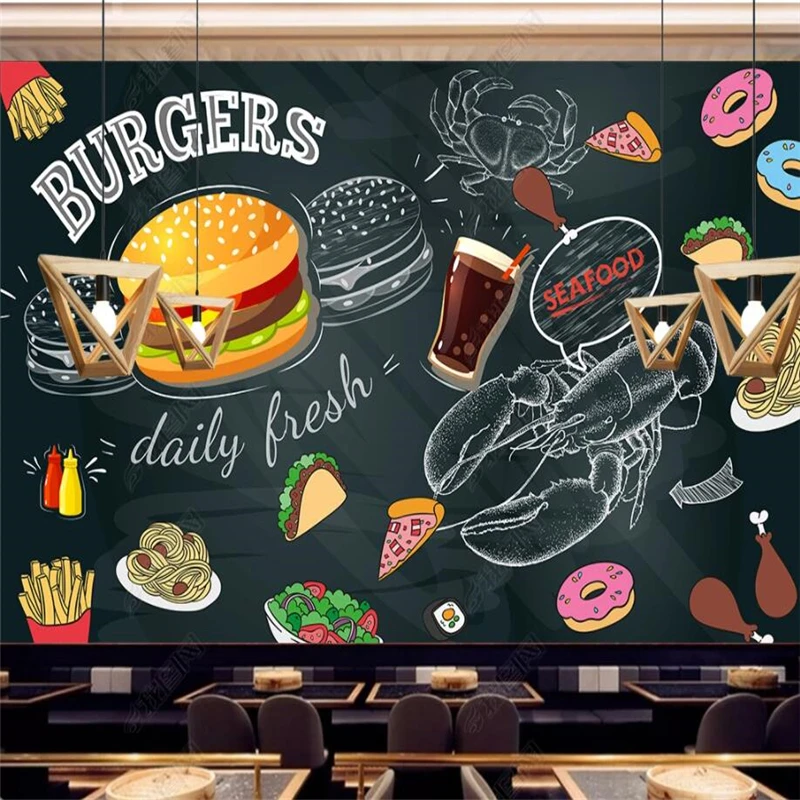 Kertas Dinding Burger Goreng Y - Food Snacks Background ulasan dan harga