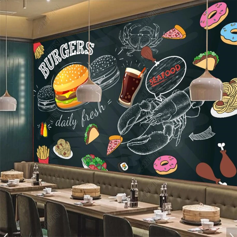 Kertas Dinding Burger Goreng Y - Food Snacks Background ulasan dan harga
