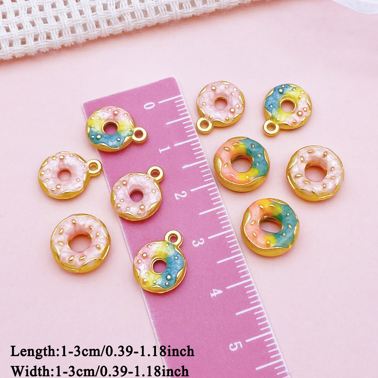 2pcs/10pcs Liontin Manik Donat - Food Zinc ulasan dan harga