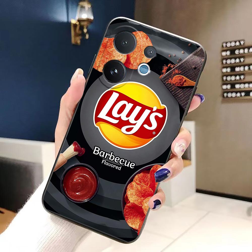Casing Ponsel untuk VIVO V70 V - Food Snacks Quotes ulasan dan harga
