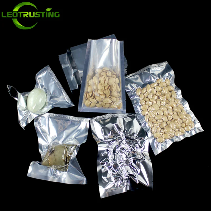 100 Pcs Kantong Plastik Perak  - Food Snacks For Christmas ulasan dan harga
