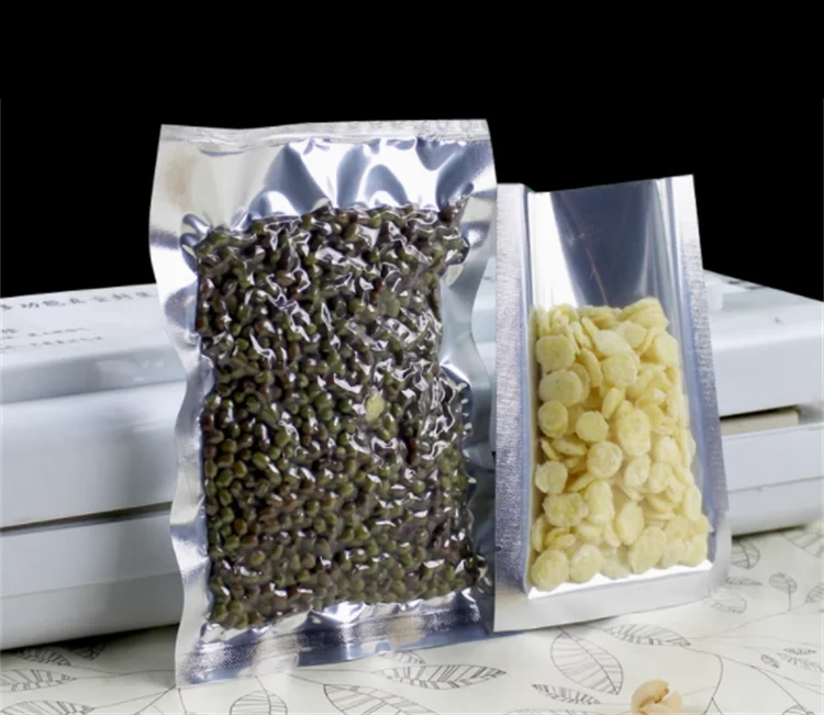 100 Pcs Kantong Plastik Perak  - Food Snacks For Christmas ulasan dan harga